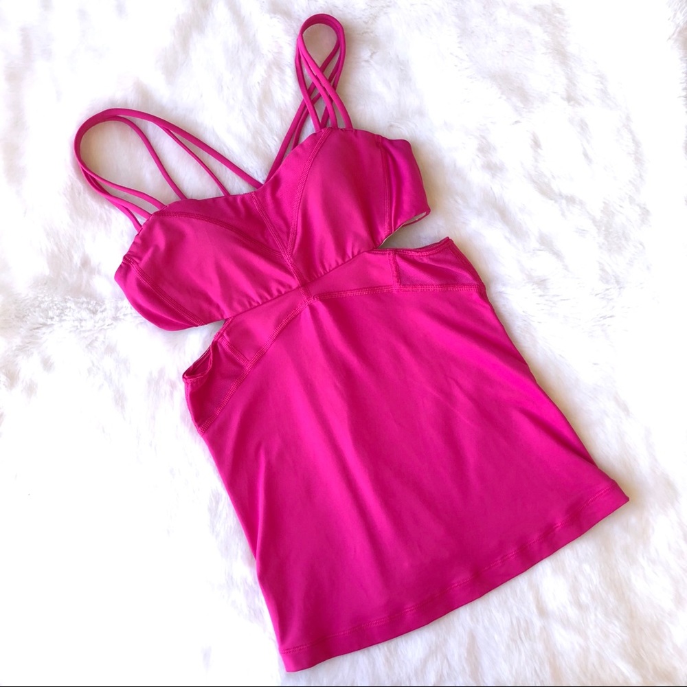 Lululemon Cut Out Mesh Tank Top